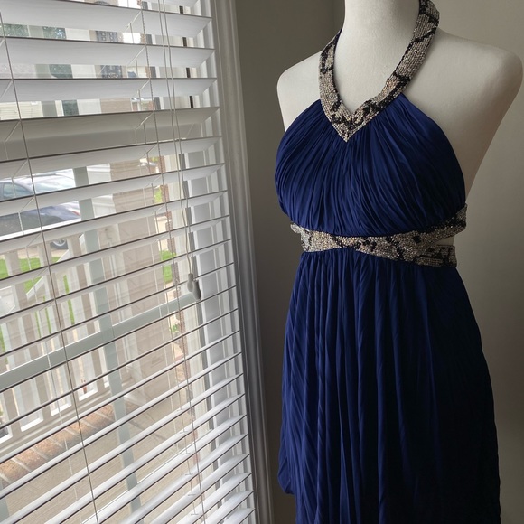 Roberto Cavalli Dresses & Skirts - Genuine Roberto Cavalli Runway, Silk, Beaded Halter Dress with Pockets